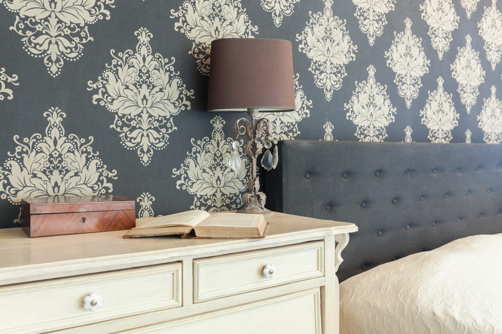 patterned wallpaper in bedrooms in Nelson by Gavin Lambert